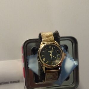 Gold and Black Women's Watch New in Tin